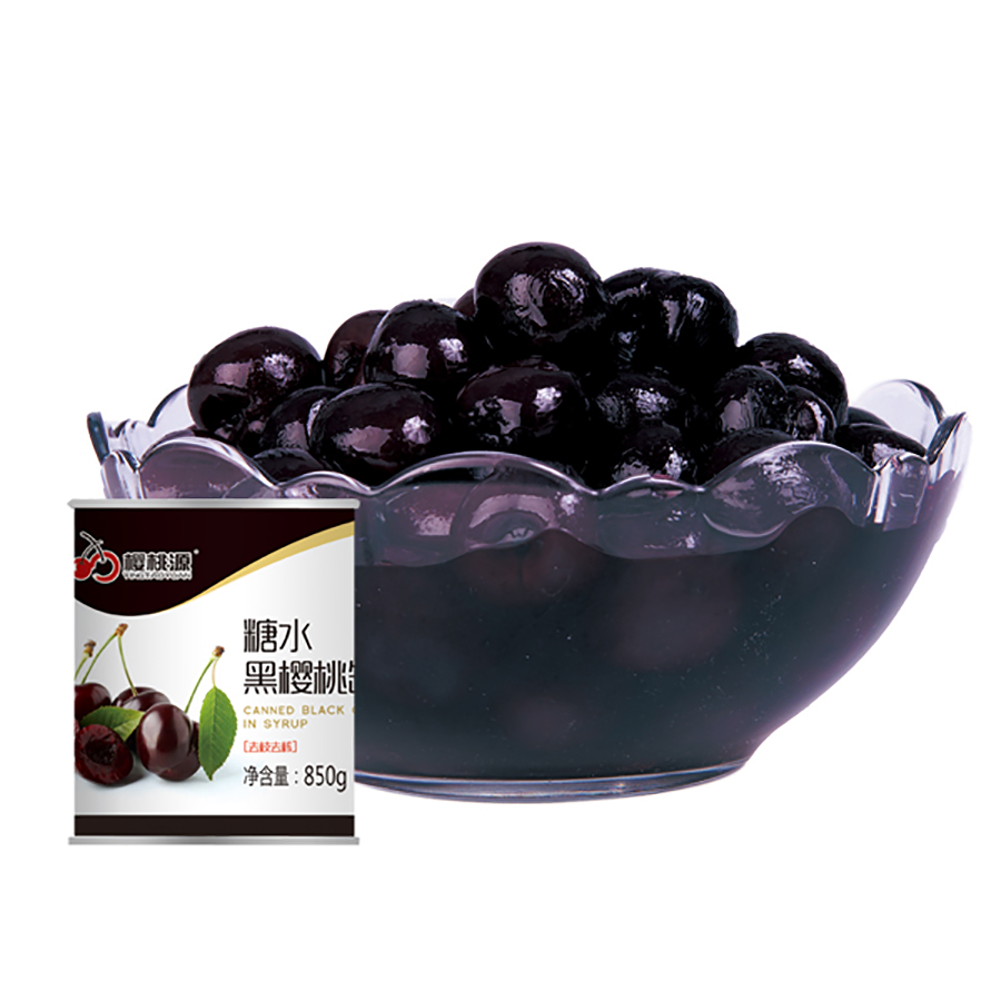 糖水黑櫻桃罐頭(去枝去核)